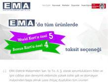 Tablet Screenshot of emaelektrik.com